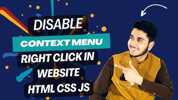 Context Menu Disable In Website | Disable Right Click in Website | HTML CSS JS |  #ITCourses