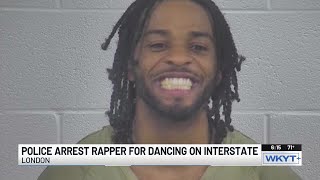 Rapper arrested after dancing on I-75 concrete barrier, citation says