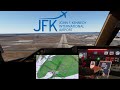 Boeing 747 ||| New York JFK Runway 22R Circuit / Missed Approach ||| Home Cockpit