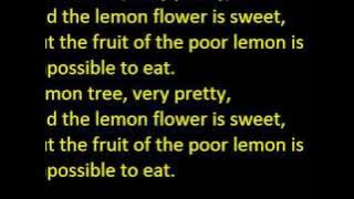 Peter, Paul, Mary - Lemon Tree (with lyrics)