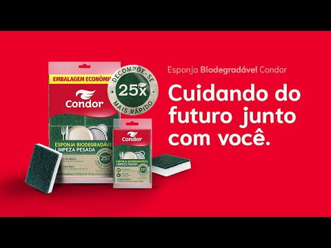 Esponja Biodegradável Condor | A Revolução Sustentável na Limpeza