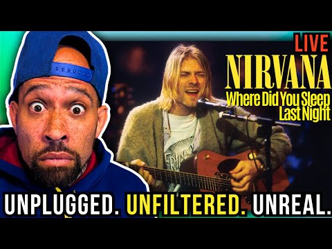 FIRST time SEEING Nirvana - Where Did You Sleep Last Night (Live On MTV)! OMG he's POSSESSED..