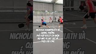 Nicholas Khamphilath và Quang Trường phối hợp volley ghi điểm đẹp mắt VS Đạt Trố và Triệu Cầu Lông