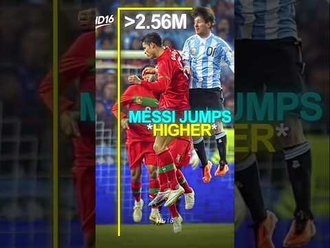 #Ronaldo vs Messi jump😱