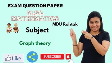 Exam questions paper of graph theory | M.Sc.  math