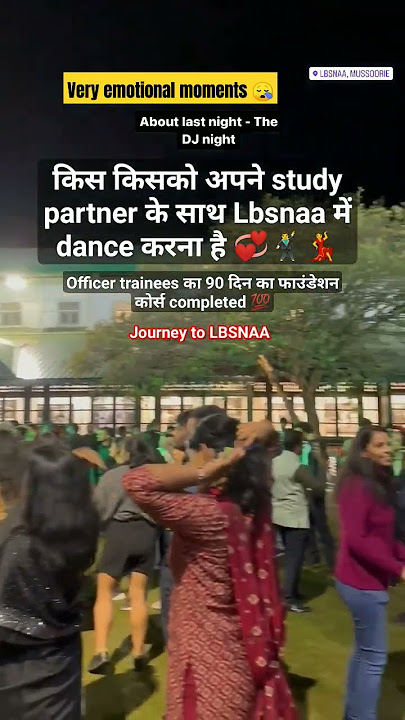 Very Emotional Moment at Lbsnaa last dj night party 😭 #shorts #upsc #lbsnaalastdjnightparty