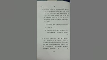 Business Mathematics|| June 2024|| Question paper (English medium)|| #dusol #dusolexam #4thsemester