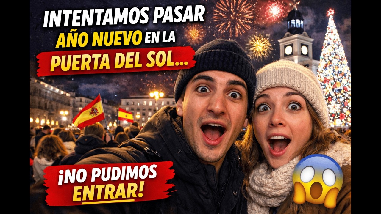 Intentamos pasar Año Nuevo en la Puerta del Sol… y esto pasó 🎆🇪🇸 Albert y Cami | Capítulo 22