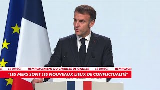 Emmanuel Macron: 'This new generation aircraft carrier is the product of a great history.'