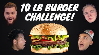 10 LB BURGER CHALLENGE W/ THE BROS!!!! | Allen Ferrell