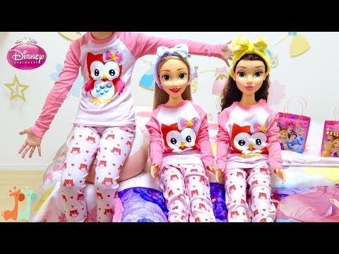 Disney Princess Sleepover Slumber Party - YouTube