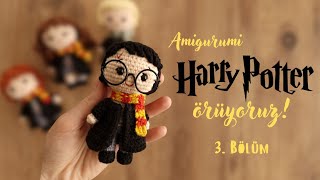 HARRY POTTER ÖRELİM!⚡️| 3. Bölüm: Cüppe, Atkı, Saç Yapıştırma | Amigurumi 🧶