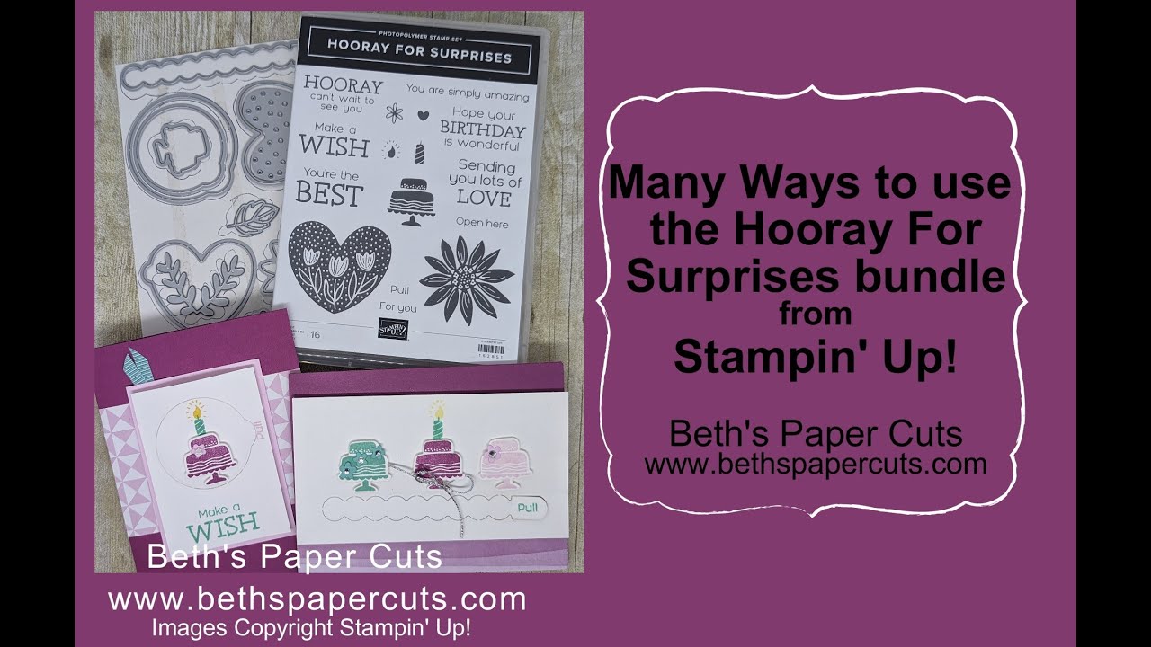 Hooray for Surprises bundle from Stampin' Up!  Beth's Paper Cuts