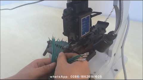 terminal crimping machine with a applicator feed from the back side