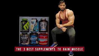 3 Best supplements for muscle growth | 3 best supplements to gain muscle