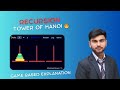 👉 Tower of Hanoi using Recursion | Game Based Explanation | DSA in Hindi