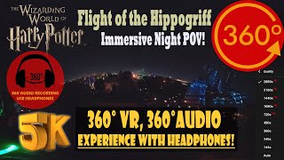 Flight Of The Hippogriff At Night Immersive 360 Vr - Hogsmeade 5K 360 360 Audio