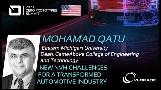 EASTERN MICHIGAN UNIVERSITY - New NVH Challenges for a Transformed Automotive Industry