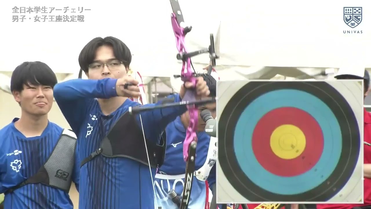 【UNIVAS CUP 2023-24】全日本学生アーチェリー男子王座決定戦 ゴールドメダルマッチ 近畿大学 vs 日本体育大学（決勝戦）