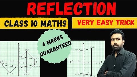 Reflection Class 10 Maths ||Reflection of a point in a line, Origin and Invariant points || ICSE