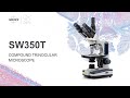 Swift sw350t trinocular compound microscope 40x2500x magnification with10x 25x wide field eyepieces
