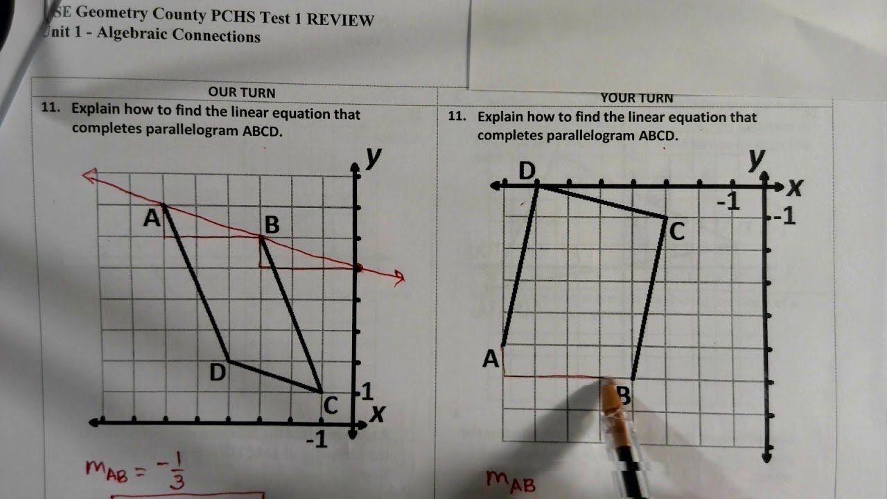 Algebraic Connections Review #11 of 13 - YouTube