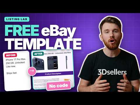 eBay HTML Listing Template Tutorial 2026 (Free, No Code)