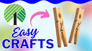 GENIUS  Let's Make FUN DIY Crafts using Dollar Tree CLOTHES PIN. Dollar Tree DIY Crafts