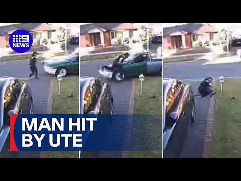 Young driver accused of DELIBERATELY hitting man | 9 News Australia