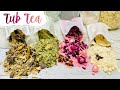 How to Make BATH TEA!  BEST BATH TEA RECIPE!!!  FOAMING TUB TEA!