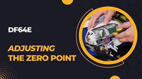 DF64E | Calibrating the zero burr touch point