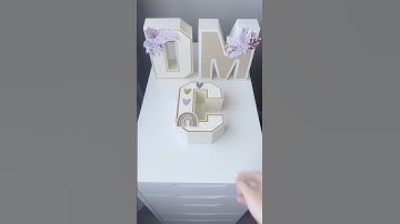 Boho Themed 3D Letters for Party or Nursery Room