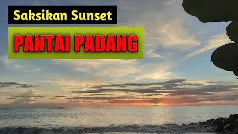 Sunset Indah di Pantai Padang