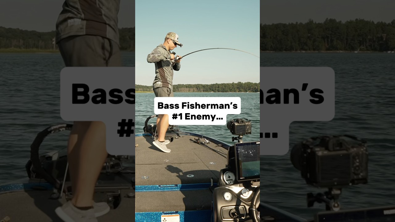 A Bass Fisherman’s Biggest ENEMY… 😡🎣 #fishing