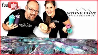 ⁣How to Purple and Teal Epoxy