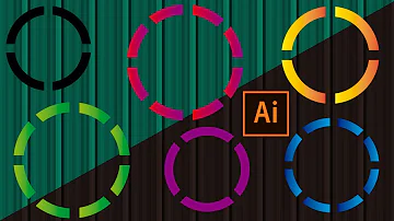 Como fazer um círculo dentro do outro Illustrator?