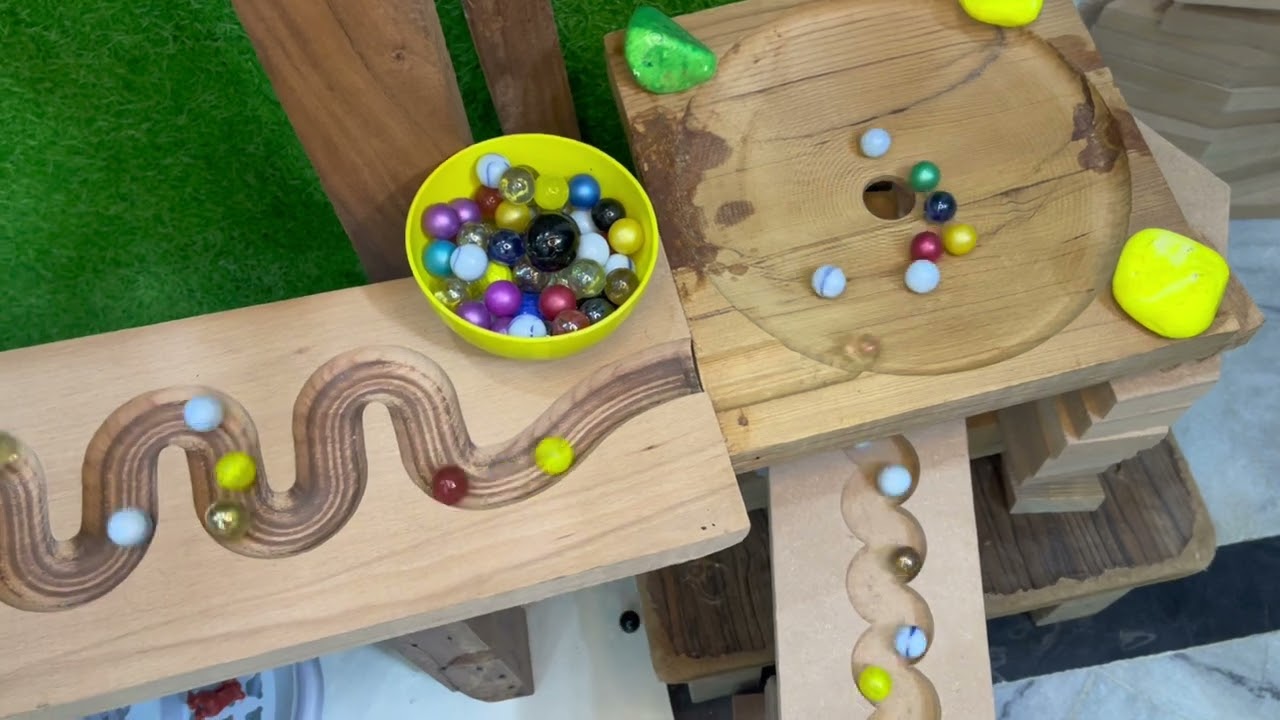Marble Run Race ASMR | Amazing ASMR Game | Latest Video Wooden Marble Ball Game💥☄️