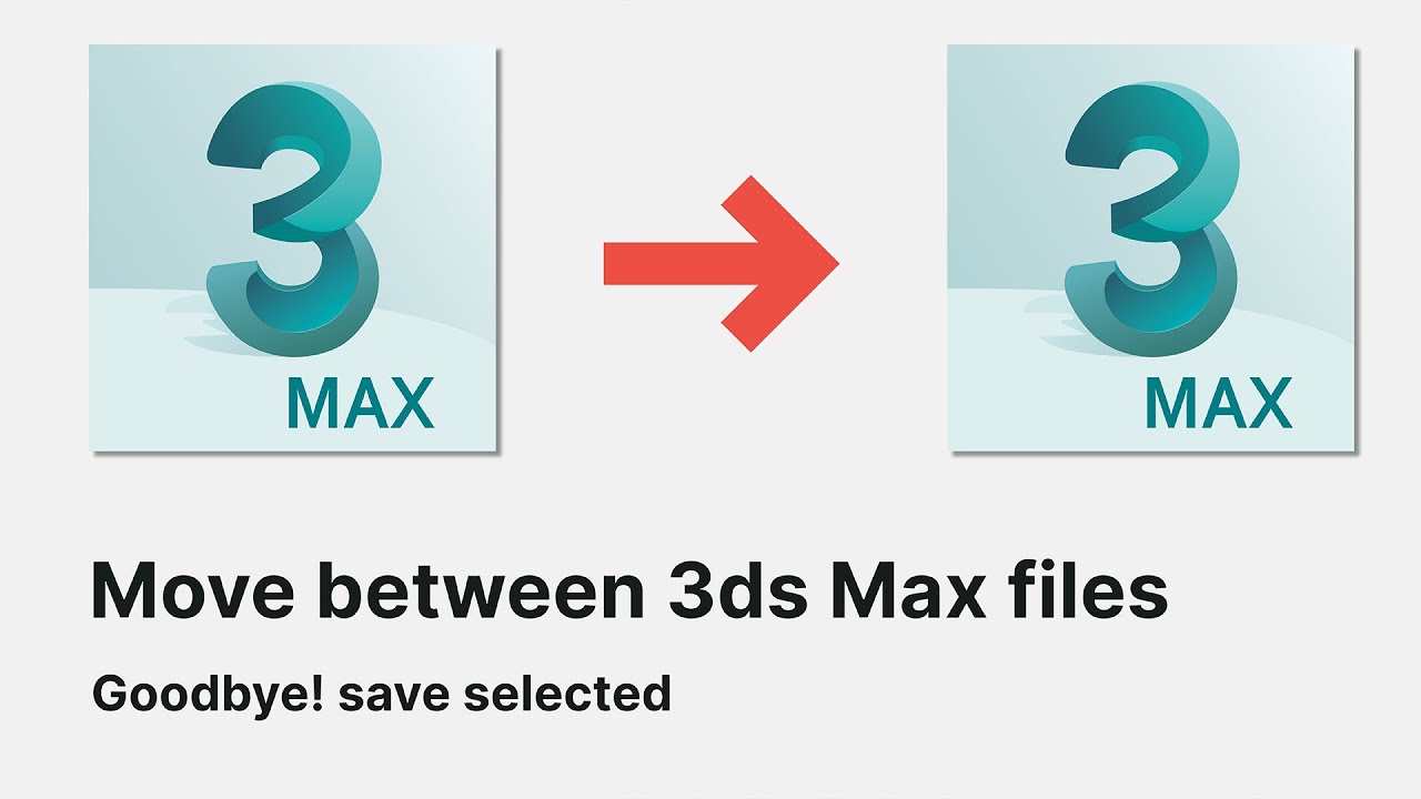 Save selected 3d Max. Save selected