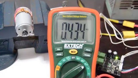 Servo drive speed test