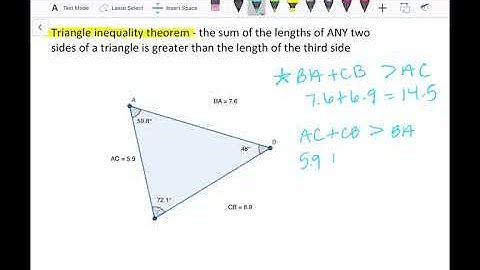 Geo 5.5 Use inequalities in a triangle