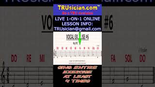 Voice Ex 6 C Major w/ Audio Vocal Basics™ @TRUsician #voicelessons #vocallessons #onlinevoicelessons
