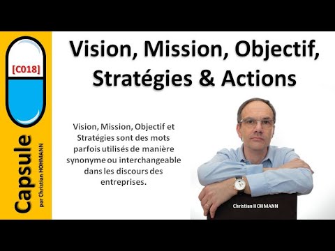 [C018] Vision, Mission, Objectif, Stratégies & Actions
