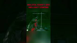 Hellbat did the Militia Dirty #batmanarkhamknight #batman