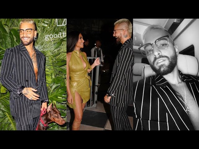 Maluma's Instagram stories 17/04/2021 - partying with Kim Kardashian in Miami class=