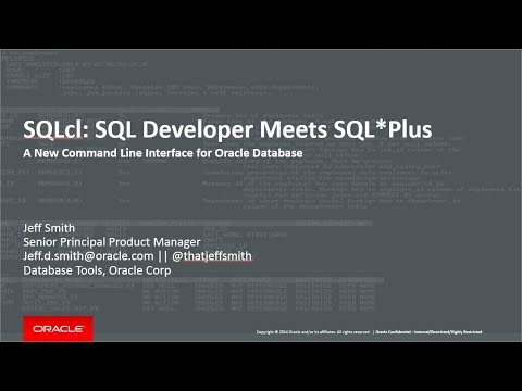 Oracle SQLcl Demonstration