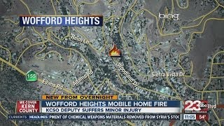Wofford Heights mobile home catches fire