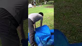 The ultimate lazy day hack for summer! Inflatable Portable Outdoor Air Lounge #viral #ytshorts