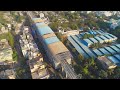 Aerial view of Pune Metro work progress from Vanaz to Civil Court route - Jan 22