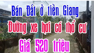 Bán Đất xã thân Cửu Nghĩa tiền Giang đường xe hơi giá 520 triệu LH,0394924311,
