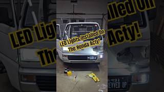 Installed the LED lights on the Honda Acty #trending #automobile #jdm #honda #minitruck